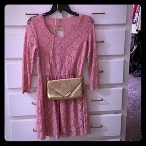 Pretty in pink lace dress